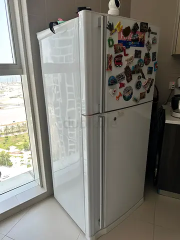 White Double Door Refrigerator – perfect Working Condition