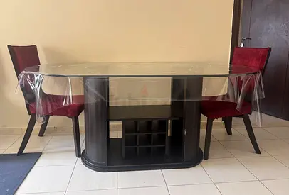 6 seater dining table with chair