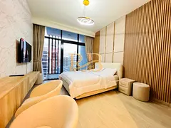 LUXURIOUS | Furnished Studio | Azizi Riviera 36 | Balcony | Pool & COMMUNITY View