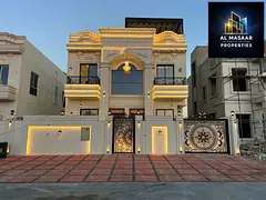 Own a luxurious villa with an elegant classic design, two floors with a roof, including registration