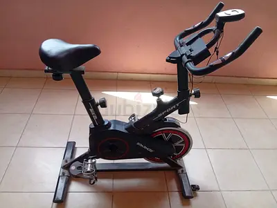 Used Indoor Spin Exercise Bike - Adjustable Seat Resistance