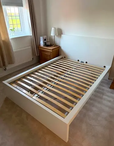 IKEA MALM King Size Bed + 2 Storage Drawers + Mattress