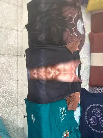 Bundle of 3 Mens Novelty T-Shirts — Muscle Print + Graphic Tees, Used