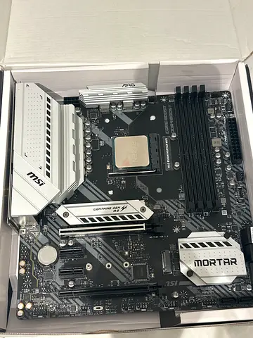 MSI MAG B550M Mortar Wifi AMD motherboard + AMD Ryzen 5 3600 installed (Lightly used)