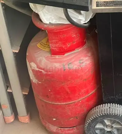 Used Red Gas Cylinder Small full gas