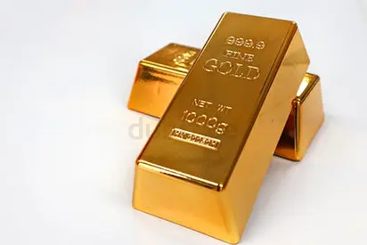 Set of 3 Decorative Gold Bars (Replica) - 1000g Each, Display Props