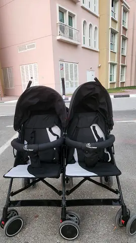 Double Side-by-Side Twin Stroller - Lightweight, Foldable, Good Condition