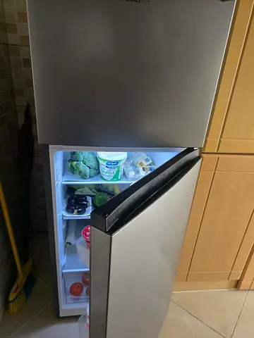 Hisense Silver Double Door Fridge - Good Condition 264 liter