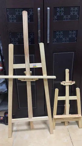 Wooden Artist Easel Set — Large and Tabletop. Good condition Artist supplies