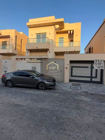 Villa for annual rent in Al Muwaihat 3. Consisting of five master bedrooms, a majlis, three living