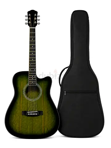 MegArya 41-Inch TBS (Tobacco Sunburst) Cutaway Acoustic Guitar with Carry Bag