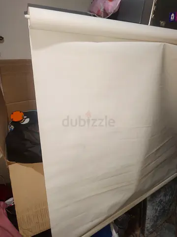 White Upholstery/Fabric Roll - Approx. 1.5m Width, Unused