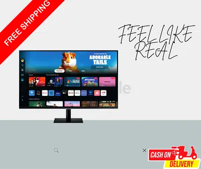 Samsung 27 Inch M5 FHD Smart Monitor With Speakers And Remote LS27DM502