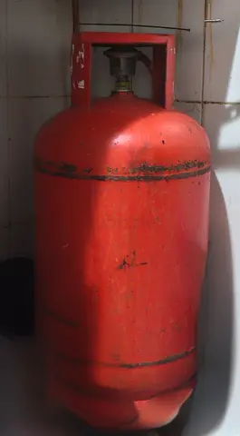 Used Red LPG Gas Cylinder (Domestic) - Good Working Condition