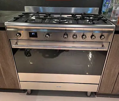 SMEG Top Gas Electric Oven 90x60cm