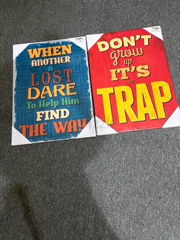 Two hanging thing for furniture not a board game