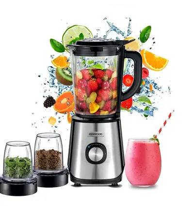 Glass Blender Smoothie Maker With Grinder Mill, Chopper Mill, Ice Crush Function 2 L 1000 W BLM45.72