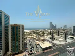 Sea view | ready to move apartment Laundry Room &amp; Parking | 3 Bathrooms |