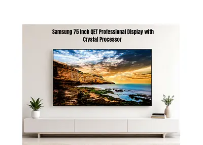 Samsung 75 Inch QET Professional Display with Crystal Processor 4K LH75QET