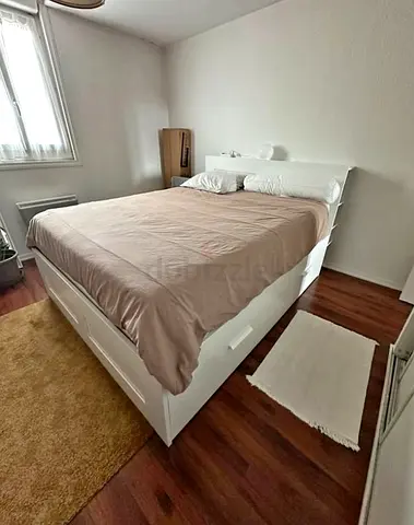 Ikea Queen Brimines Bed frame with Ikea Queen Mattress