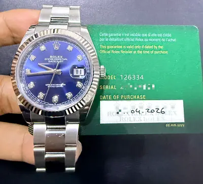 Rolex datejust blue diamond 2026