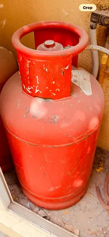 Cylinder 22 kg with gas and regulator and pipe