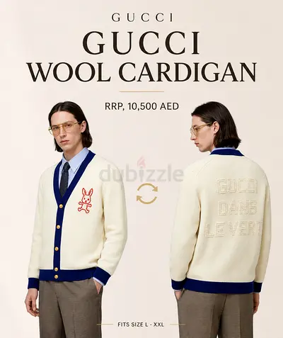 Gucci Wool Cardigan (L-XXL) - RRP 10,500 AED