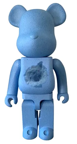 A Bearbrick X Snarkitecture X Blackrainbow 1000% Blue Version, 2022 limited edition is for sale.