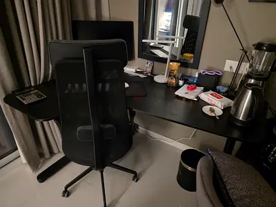 Amazing Super Comfortable Work/gaming L Desk + Chair