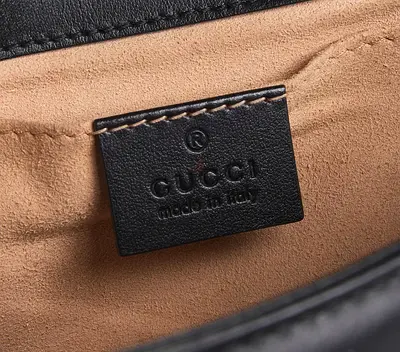 Original Gucci GG Marmont Shoulder Bag in Black