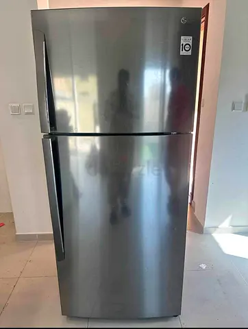 Silver Top Freezer Refrigerator - Good Condition, 2-Door
