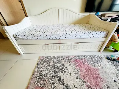Homecentre Day Bed for Urgent Sale with Two Mattress(Upper and Lower)