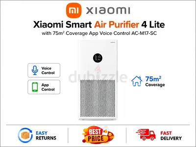 Xiaomi Smart Air Purifier 4 Lite, 75m² Coverage - New, Original Box and All Accessories