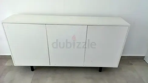 White 3-door Sideboard / Storage Cabinet - Minimal Design
