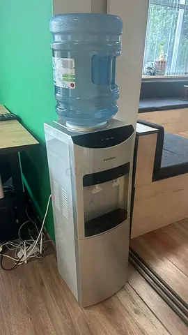 Standing Water Dispenser Cooler with Bottle - Good Working Condition