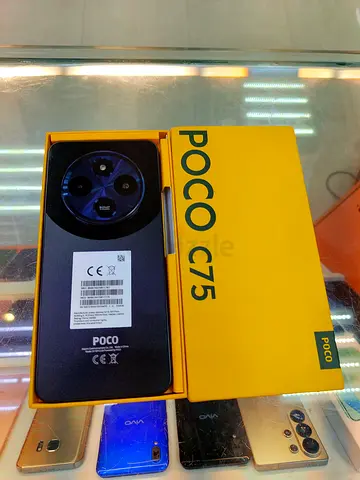 Poco C75 smartphone - box and phone included