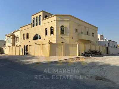 A new detached villa in Al Muwaihat 3, located on two streets, with an area of 6727 square feet and 12 master bedrooms.
