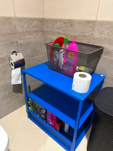 Blue color Ikea Storage Rack