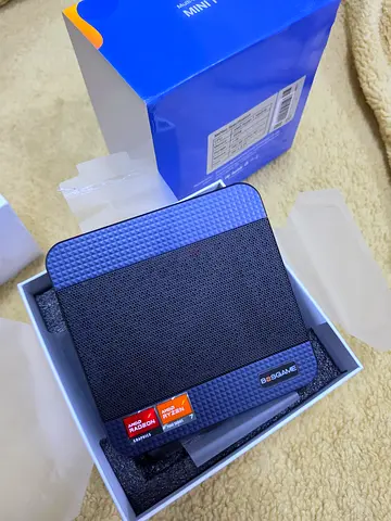 BOSGAME mini PC featuring an AMD Ryzen processor