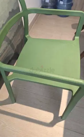 Green Plastic Stackable Chair