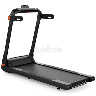 4HP DC Foldable Treadmill — Slim, 130cm Belt, 120kg, B/W