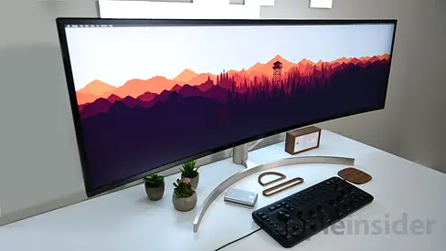LG 49WL95C-WE is a massive, super-ultrawide curved monitor designed for maximum productivity and mul