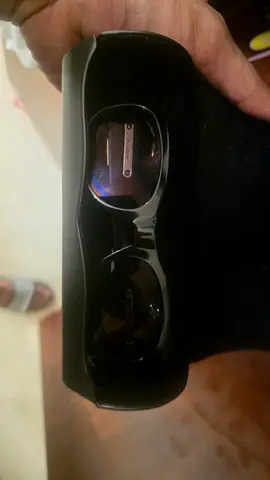 Black designer sunglasses in hard case - gently used