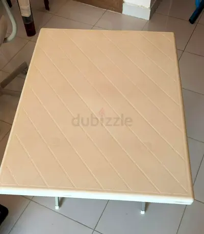 Rectangular White Plastic Table