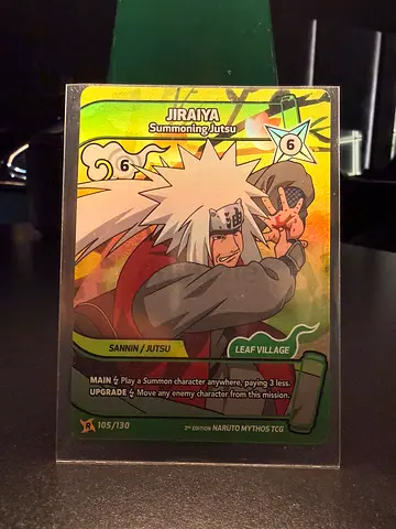 Naruto Mythos TCG 2nd Edition – Jiraiya: Summoning Jutsu 105/130 Rare Holo