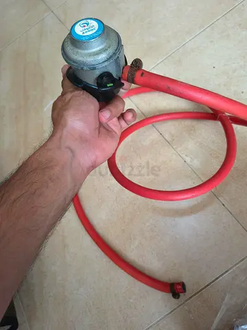 Used LPG Gas Regulator ADNOC with Red Hose (Portable Gas Connection)