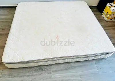 King size mattress - used, clean, firm/medium comfort