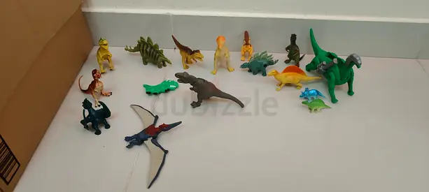 Collection of Assorted Dinosaur Toy Figures