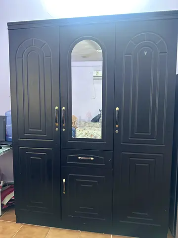 Brown Cupboard with Mirror and Drawers