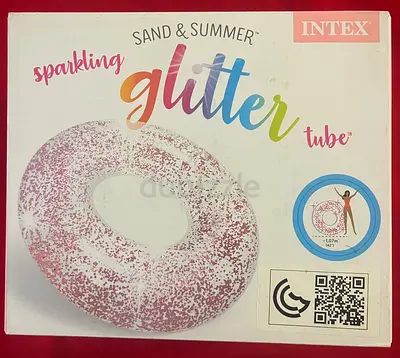 Intex Sand Summer Sparkling Glitter Swim Tube (1.07m) - Pink